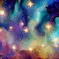 Imagine a world where the stars are in the shape of impressionist paintings.