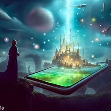 Design a fantasy world where the iPhone 7 is a magical device