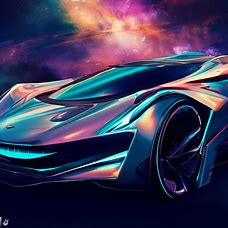 Design a futuristic Chevrolet Corvette that incorporates elements of space travel.
