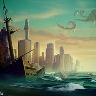 Imagine what Toronto would look like if it was completely underwater, with mythical sea creatures and shipwrecks dotting the landscape.