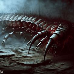 Imagine a brutal and deadly creature: a giant centipede, with razor sharp mandibles and many legs.