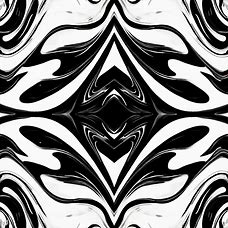 Create a unique and stylish pattern that is black and white.
