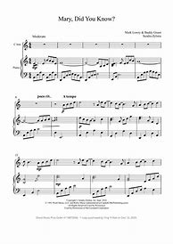 Image result for Mary Did You Know Sheet Music for Violin Free