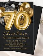 Image result for 70th Formal Birthday Invitations