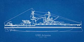 Image result for US Navy USS Arizona Drawing