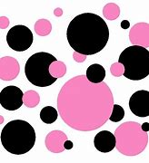 Image result for Pink Black and White Polka Dots