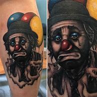 Image result for Sad Clown Tattoo