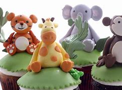 Image result for Jungle Animal Cupcakes