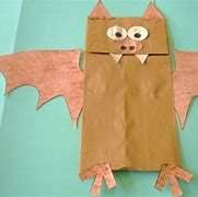 Image result for Bat Paper Bag Puppet Template
