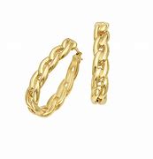 Image result for 14K Gold Chain Earrings