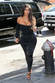 Image result for Kim Kardashian Black Dresses