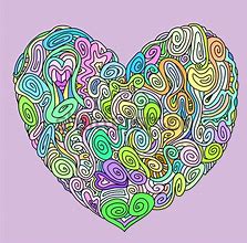 Image result for Cyan Heart Drawing