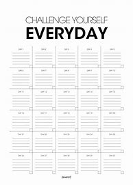 Image result for 30-Day Challenge Printable PDF