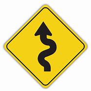 Image result for Winding Road Miles Sign