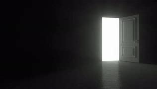 Image result for Open Door Dark Room with Light Bulb