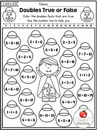 Image result for Addition Worksheets Doubles Plus 2