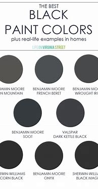 Image result for Best Black Paint Colors