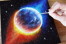 Image result for Simple Acrylic Galaxy Painting