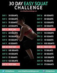 Image result for Squat Challenge Chart