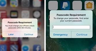 Image result for iPhone Passcode Change Requirement