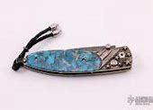 Image result for Damascus Blade Turquoise Handle Chef Knife