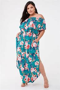 Image result for Forever 21 Plus Size Floral Maxi Dress