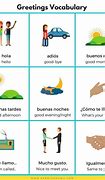 Image result for Spanish Greetings List