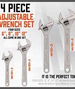 Image result for Adjustable Wrench Sizes