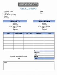 Image result for Purchase Order Sample Template