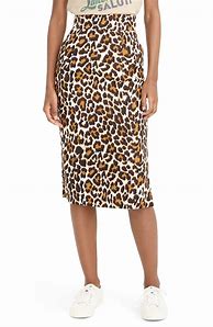 Image result for Leopard Print Pencil Skirt