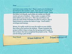 Image result for Chain Letter for Kids