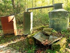 Image result for Moonshine Still in the Woods