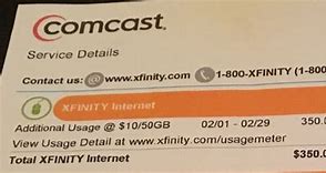 Image result for Xfinity WiFi Bill