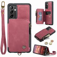 Image result for Samsung A54 5G Purple Wallet Phone Case