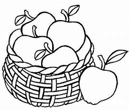Image result for Apple Basket Coloring