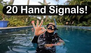 Image result for Diver Hand Signals