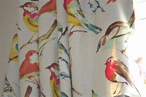 Image result for Drapery Fabric Birds