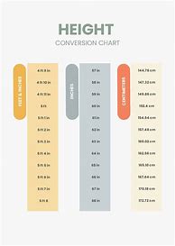 Image result for Height Conversion Chart PDF