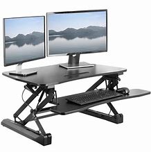 Image result for Adjustable Dual Monitor Stand