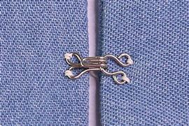 Image result for White Cloths Plastic Hook and Eyes