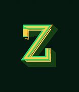 Image result for Green and Black Letter Z