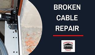 Image result for Broken Garage Door Cable