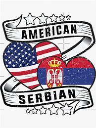 Image result for Serbian American Flag