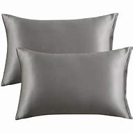 Image result for Grey Silk Pillowcase