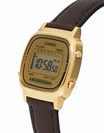 Image result for Square Digital Brown Strap Bd Watch