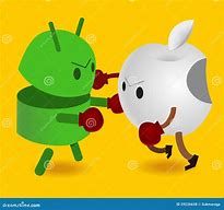 Image result for Apple and Android Fighting