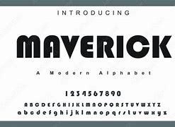 Image result for Maverick Font