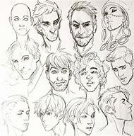 Image result for Man Face Drawing