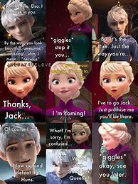 Image result for Elsa and Jack Frost Memes