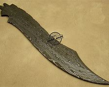 Image result for Damascus Bowie Knife Blade Blanks